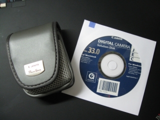 Canon camera cover and CD