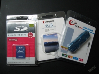 Canon camera SD Cards and USB Card Reader